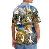 Unijames Funny Cute Goose Camping Hawaiian Shirt
