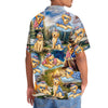 Unijames America Funny Golden Retriever Camping Hawaiian Shirt
