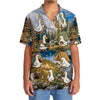 Unijames Funny Cute Goose Camping Hawaiian Shirt