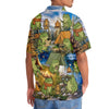 Unijames Funny Frog Camping Hawaiian Shirt
