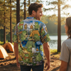 Unijames Funny Frog Camping Hawaiian Shirt