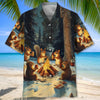 Unijames Funny Squirrel Drinking Campsite Hawaiian Shirt