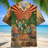 Unijames Funny Sloth Camping Drinking Team Hawaiian Shirt