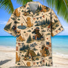 Unijames Cute Dog Camping Outdoor Hawaiian Shirt