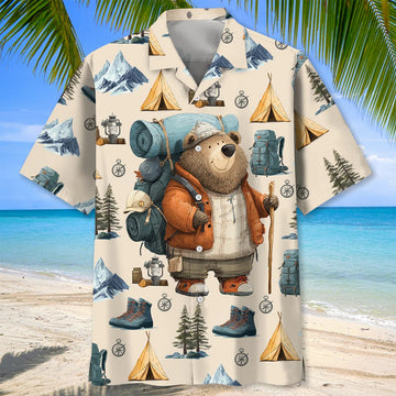 Unijames Mountain Adventure Camping Hawaiian Shirt
