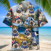 Unijames America Funny Pug Camping Hawaiian Shirt