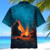 Unijames Camping Night With Bigfoot and Bear Hawaiian Shirt