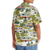 Unijames Camper Trailer Camping 80s Vintage Hawaiian Shirt