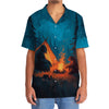 Unijames Camping Night With Bigfoot and Bear Hawaiian Shirt