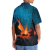 Unijames Camping Night With Bigfoot and Bear Hawaiian Shirt