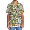 Unijames Camper Trailer Camping 80s Vintage Hawaiian Shirt