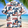 Unijames Bear Camping USA Vintage Hawaiian Shirt
