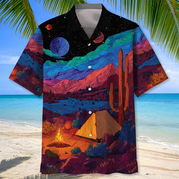 Unijames Weekend Forecast Camping With A Chance Of Drinking Hawaiian Shirt