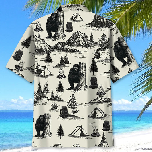 Unijames Vintage Camping Hawaiian Shirt