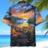 Unijames Campfire Vintage Painting Hawaiian Shirt