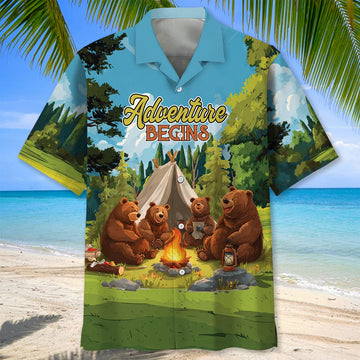 Unijames Camping Life Is Meant For Good Friends Hawaiian Shirt