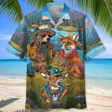 Unijames I Want To Camp So Long I Forget All Of My Password Hawaiian Shirt