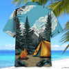 Unijames Bear At Campsite Hawaiian Shirt