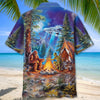 Unijames Bigfoot Alien Camping Night Hawaiian Shirt