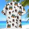 Unijames Bigfoot Hiking Footprint Hawaiian Shirt