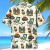 Unijames Alien And Bigfoot Camping Hawaiian Shirt