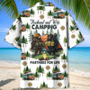 Unijames Camping Bigfoot Husband and Wife Hawaiian Shirt