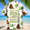 Unijames Campsite Where Friends and Marshmallow Get Toasted Hawaiian Shirt