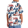 Unijames Bear Camping USA Vintage Hawaiian Shirt