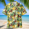 Unijames Morgan Horse Palm Tree Hawaiian Shirt
