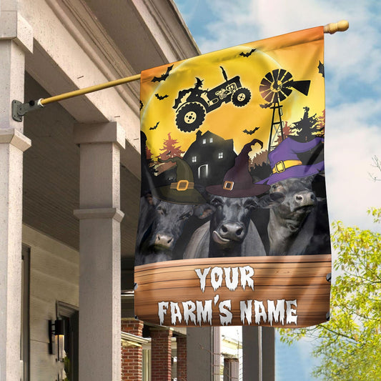 Uni Black Angus Farming Customized Name 3D Flag