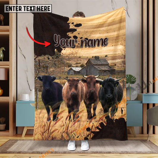 Uni Personalized Name Diligent Dexter Blanket