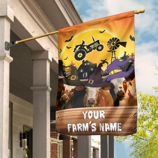 Uni Texas Longhorn Farming Customized Name 3D Flag
