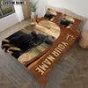 Uni Black Angus Premium Brown Pattern 3D Bedding Set