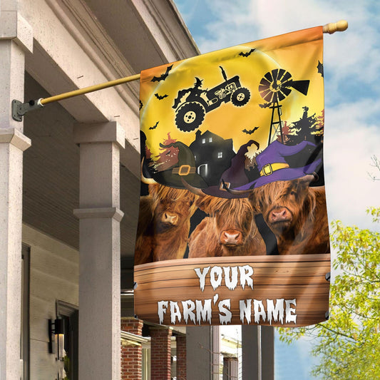Uni Highland Farming Customized Name 3D Flag