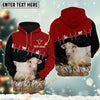 Uni Personalized Name Charolais Xmas Hoodie