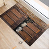 Uni Belted Galloway Window Pattern Custom Name Doormat