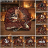 Unijames Personalized Horse Carving Brown Pattern Style Cap (9 Breeds)