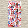 Hereford Cattle Hawaiian Inspiration Beach Towel