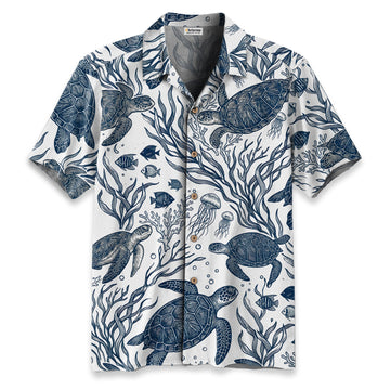 Oceanic Turtle Hawaiian Shirt
