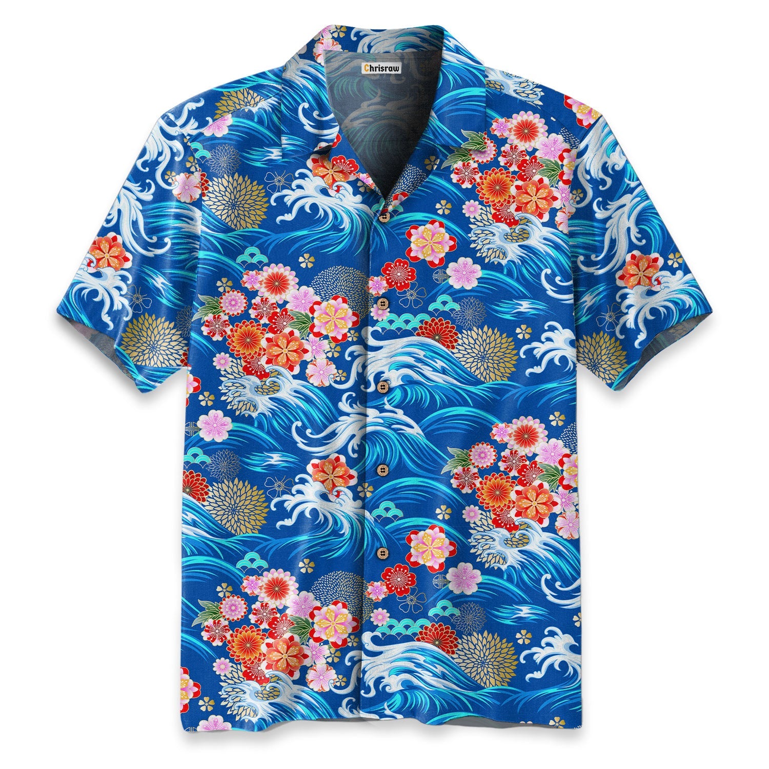 Sakura Wave Hawaiian Shirt