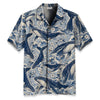 Blue Ocean Whale Hawaiian Shirt