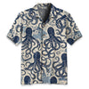 Blue Ocean Octopus Hawaiian Shirt