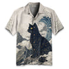 Cat Amidst Majestic Peaks Hawaiian Shirt
