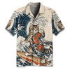 Cat Surfing Hawaiian Shirt