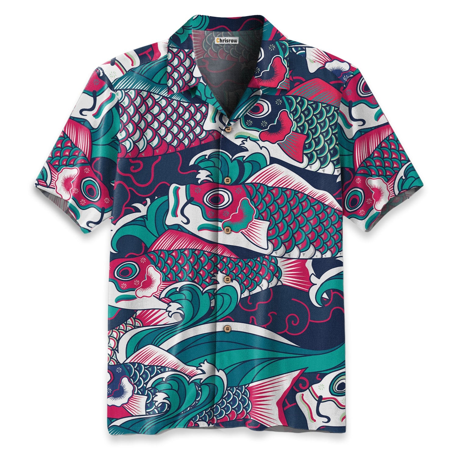 Colorful Japanese Koinobori Hawaiian Shirt