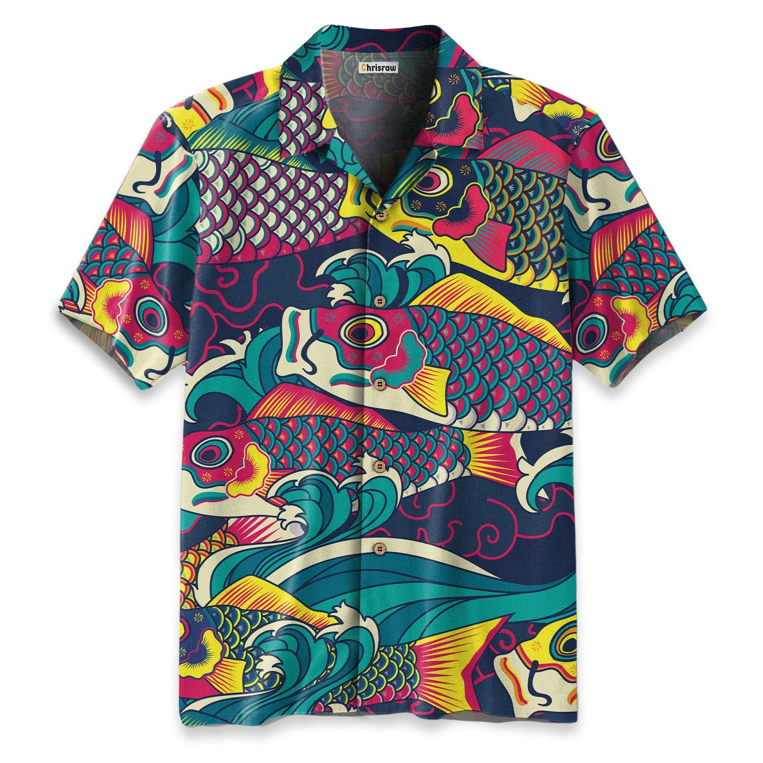 Colorful Japanese Koinobori Hawaiian Shirt