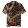 Crimson Storm Dragon Hawaiian Shirt