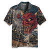 Demon And Samurai At Sea Hawaiian Shirt
