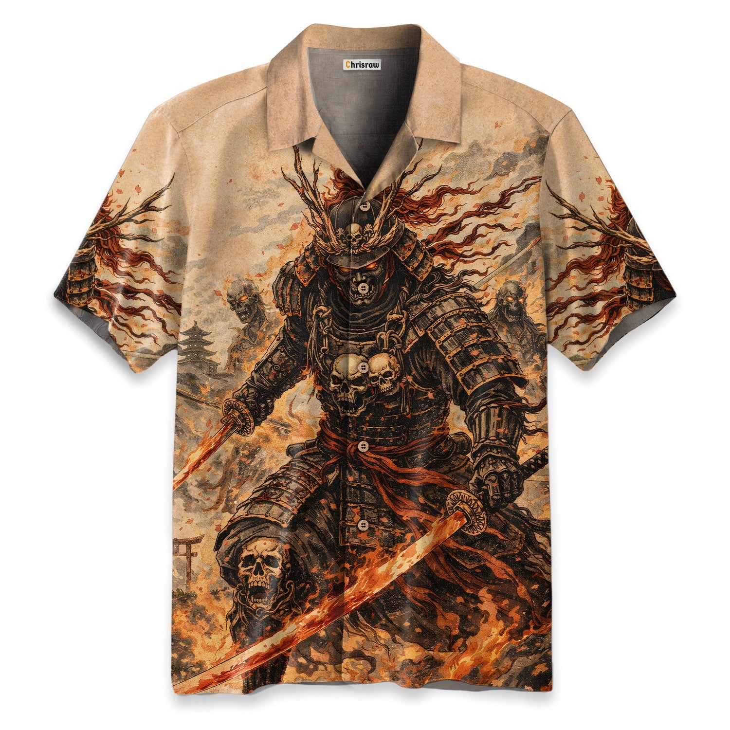 Demon Blade Samurai Hawaiian Shirt