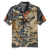 Fight Between Dragon And Tiger Hawaiian Shirt